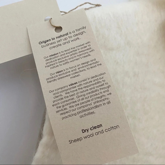 Hand Crafted Nuno Felted Boiled Wool Vest NWT - Picture 5 of 9